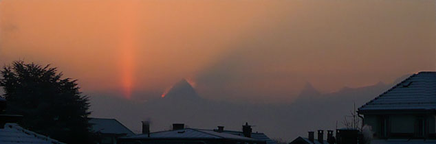 Alpenpanorama: Schreckhorn, Finsteraarhorn
