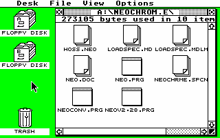 Atari ST Computer Screen